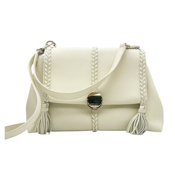 CHLOE Ivory Leather Shoulder Bag - Picture 1 of 14